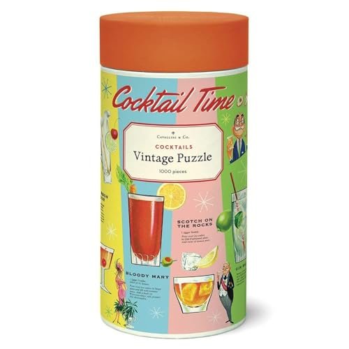 Cavallini 1000 Piece Puzzle, Cocktails
