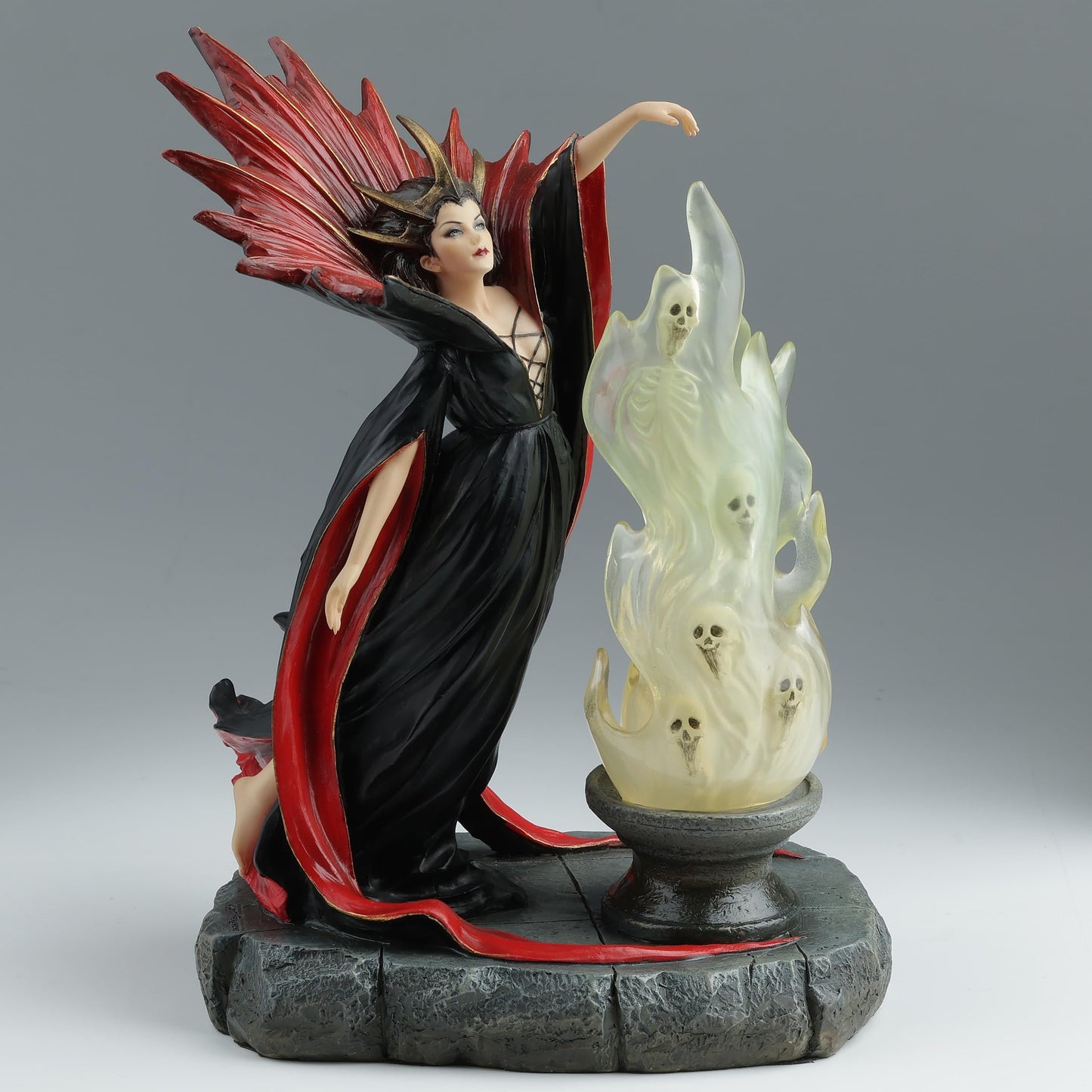 Veronese Design 9 Inch Tall Damnation Melanie Delon Witchcraft Figurine Wicca Statue Gothic Art