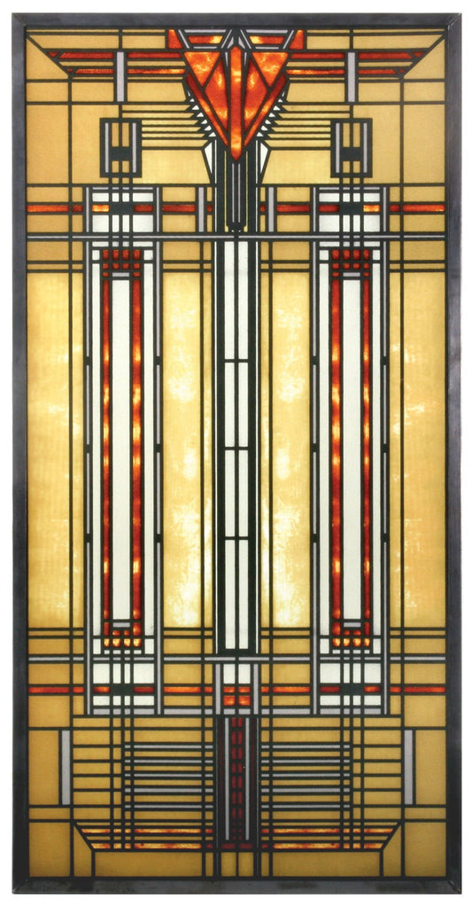 YTC Square FLW Bradley House Skylight in Colorful Arrow and Stripe Designs