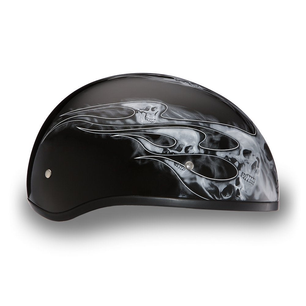Daytona Helmets Half Skull Cap Motorcycle Helmet – DOT Approved [Graphics]…