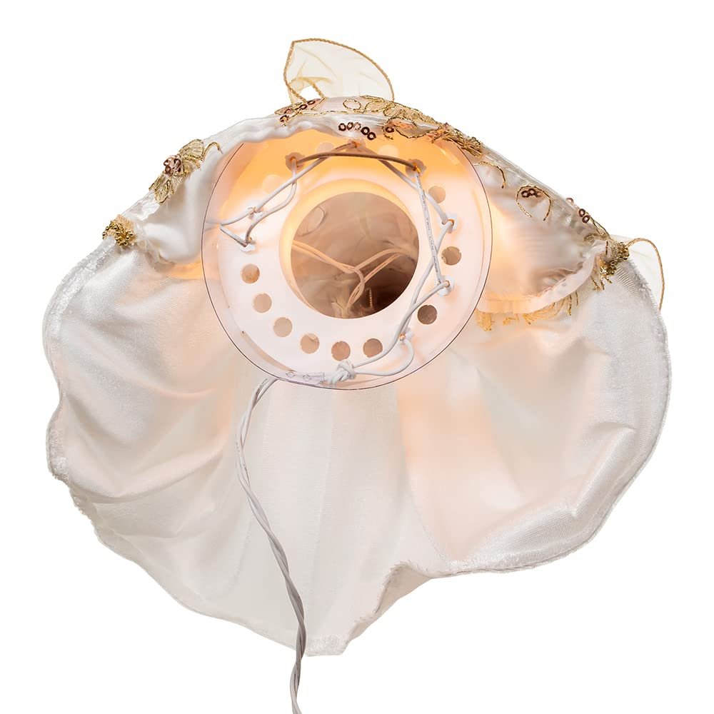 Kurt Adler 16-Inch Ivory/Gold Angel Tree Topper