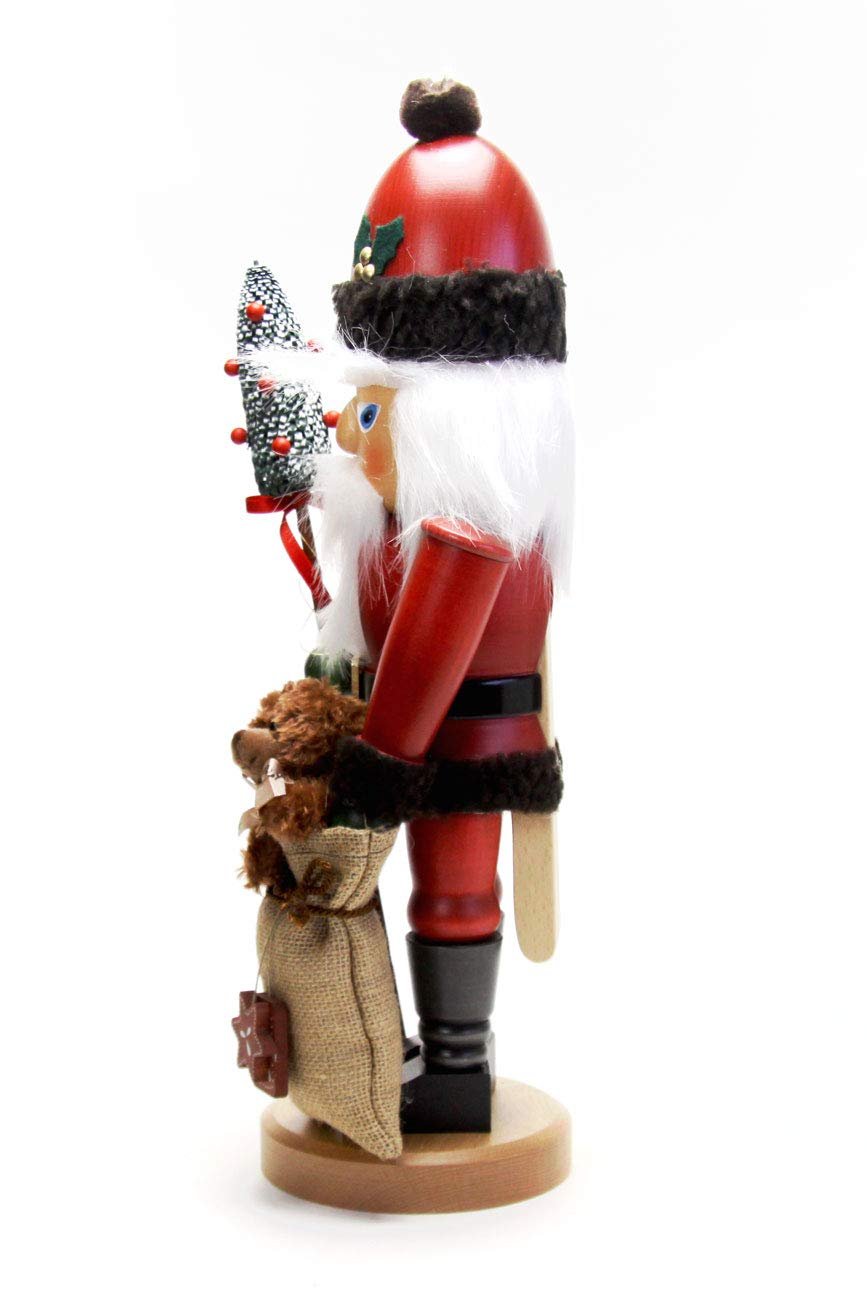 Christian Ulbricht German Christmas Nutcracker Santa Claus with Teddy - 44,5 cm / 18 inch - Authentic German Erzgebirge Nutcrackers