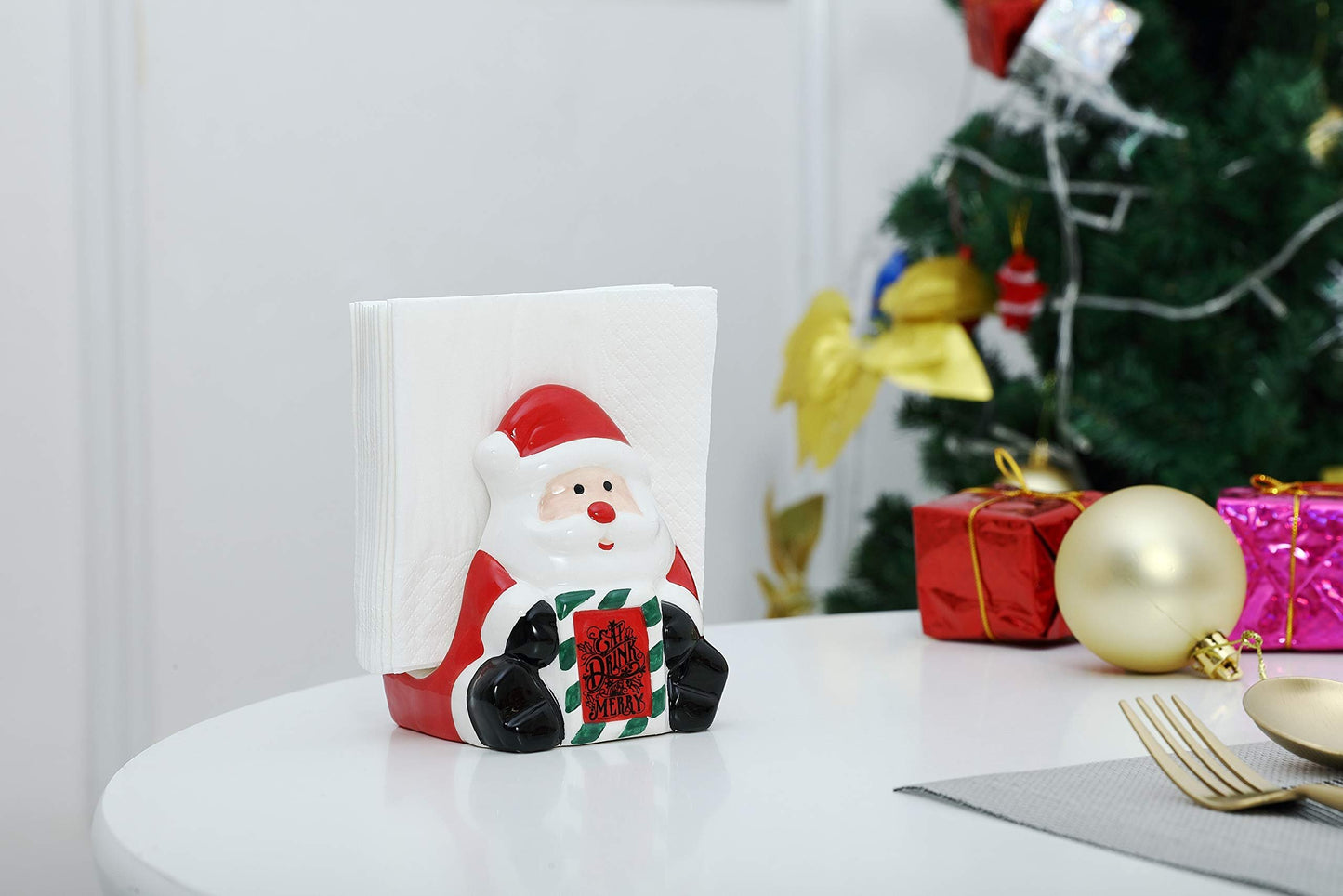 Christmas Themed Ceramic Napkin Holders
