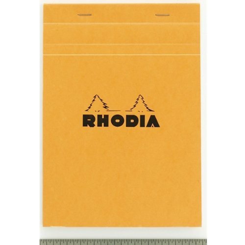 Rhodia Classic Staple Bound Graph Paper Pad - Orange N° 18, Pack of 5