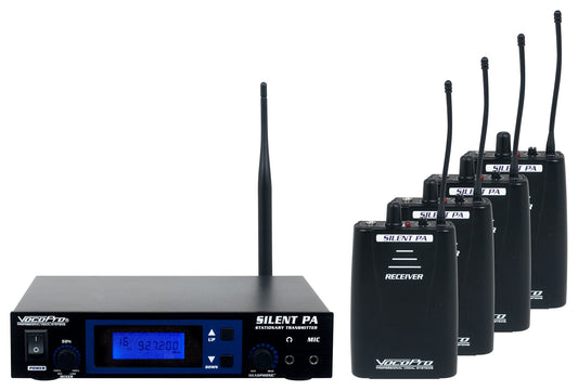 VocoPro, 16 Audio Broadcast System, USB, Black, 15.00 x 9.00 x 17.00 (SilentPA-Practice)