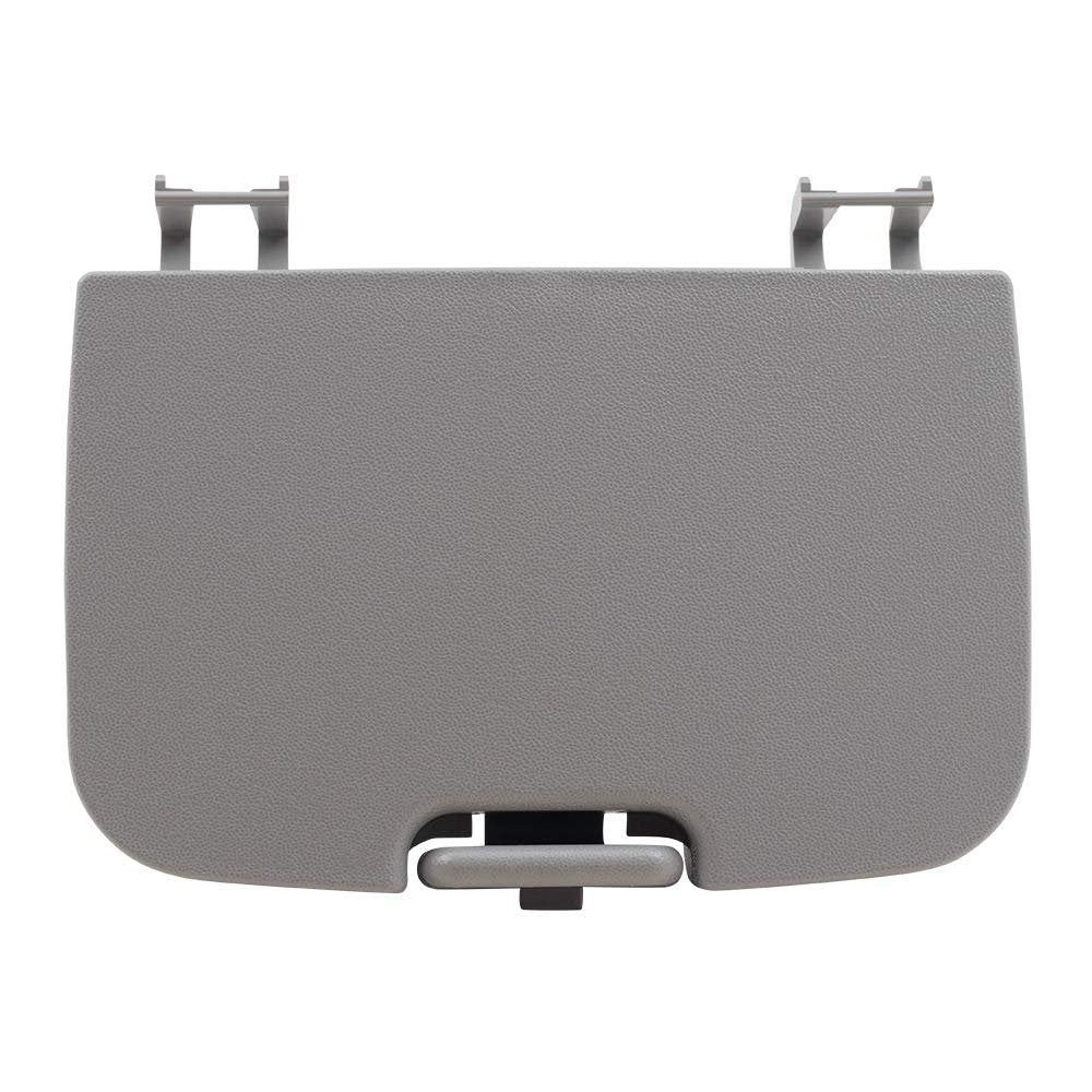 Brock Replacement Overhead Console Sunglasses Holder Box Gray Storage Bin Compatible with 2002-2007 F250 F350 F450 Super Duty Pickup Truck w/out Sunroof 2C3Z7811586BAB