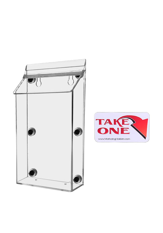 Marketing Holders Outdoor Catalog Brochure Holder with attached Business Card Holder Auto Vehicle fits and Avon Catalogs Brochures Flyers