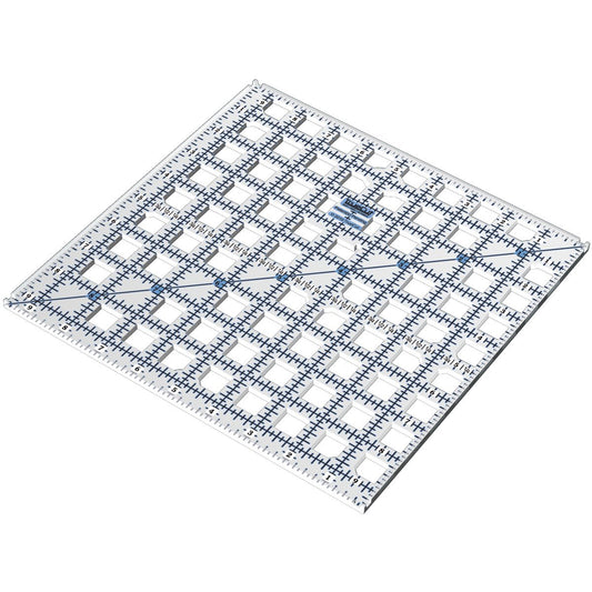TrueCut, Ruler, for Precise Straight Cuts, Features Built-in Holes, Measures 9.5" x 9.5"
