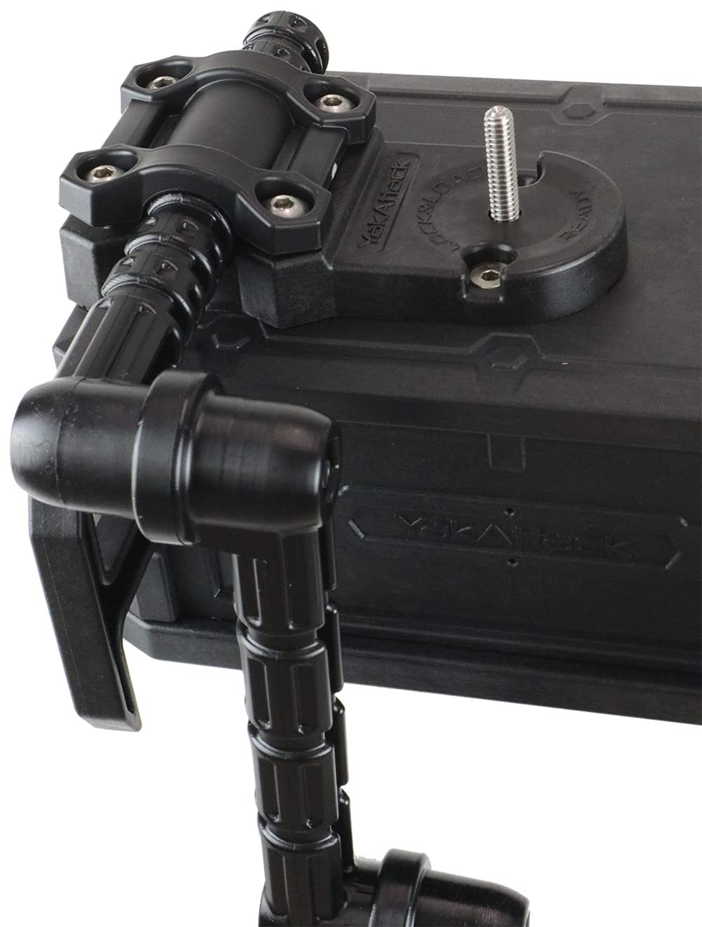 YakAttack CellBlok Battery Box & Switchblade Transducer Arm Combo - Color Options | USA Made | Kayak Fish Finder Mounting | Compact & Tool-Free Install | Track Compatible | Universal Kayak Accessory