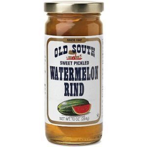 Old South Sweet Pickled Watermelon Rind 10 Oz Jar by Old South
