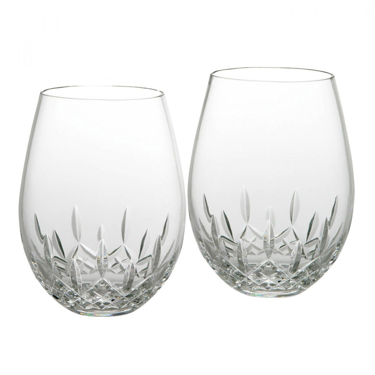 Waterford Lismore Essence Stemless Deep Red Wine Glass, Set of 2