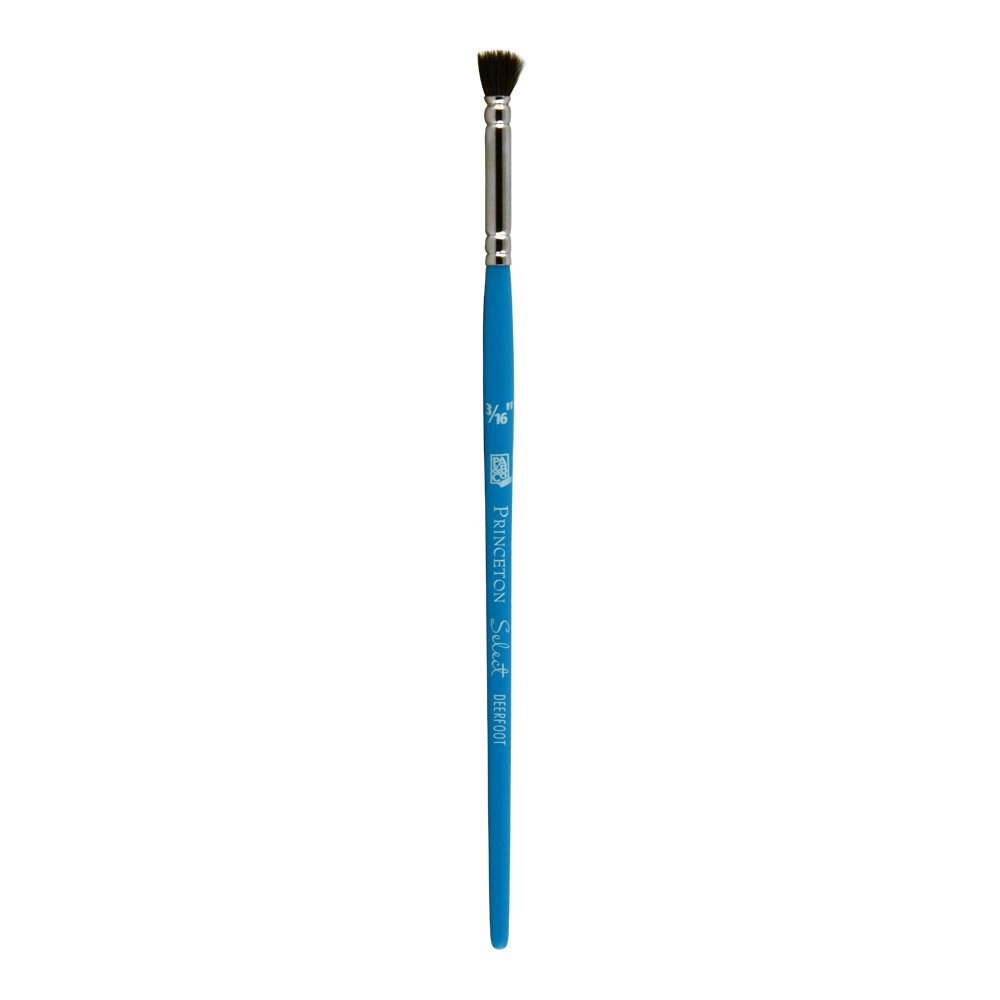 Princeton Select Artiste, Series 3750, Paint Brush for Acrylic, Watercolor and Oil, Deerfoot, 3/16 Inch