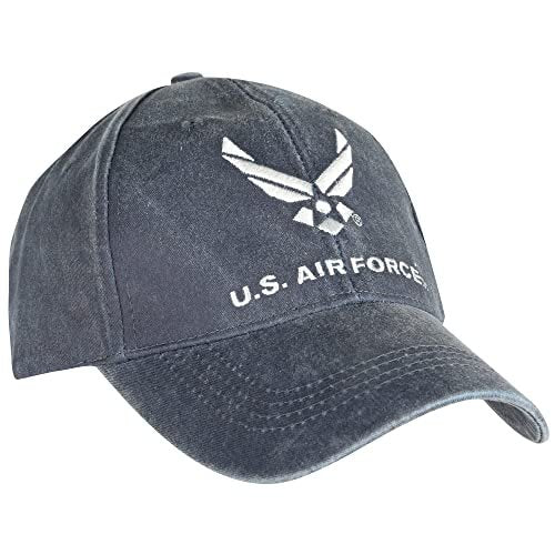 U.S. Air Force Retired Cap. Washed Denim Blue,Denim Blue,One Size Fits Most