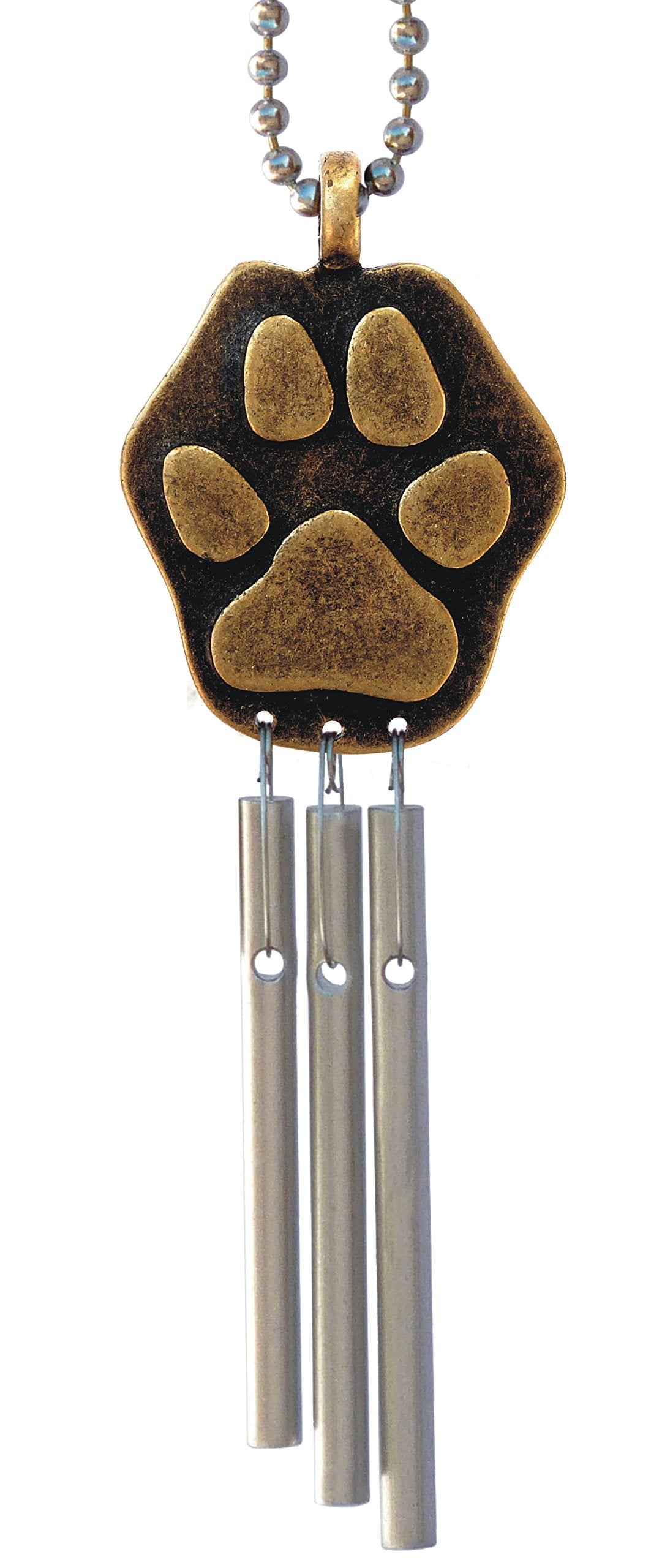 Jacob's Musical Car Charm, Paw Print, Mini Wind Chime