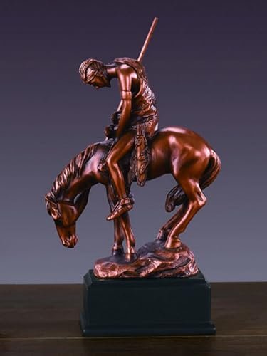 Treasure of Nature End of Trail - Native American Statue, Bronze Plated