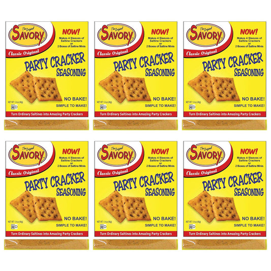 Savory Saltine Seasoning, 1.4 Ounce, Classic Original, 6 Pack