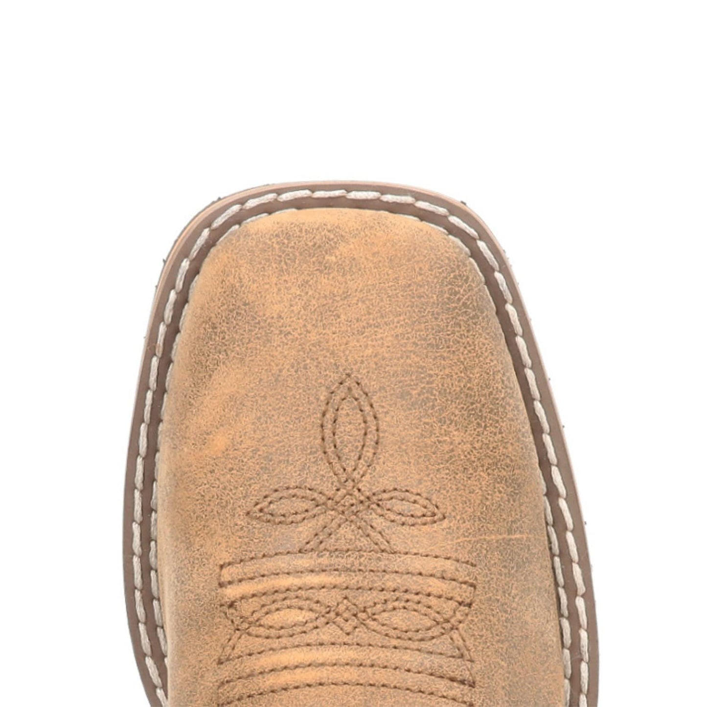 Smoky Children's Kid's Jesse Brown Distress and Turquoise Leather Western Cowboy Boot