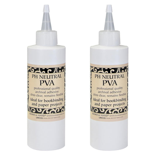 Lineco, Archival Ph Neutral PVA Adhesive, 4 oz, Professional Adhesive Glue. Bookbinding/Paper Projects. Dries Clear, Remains Flexible. Protects from Harmful Particles