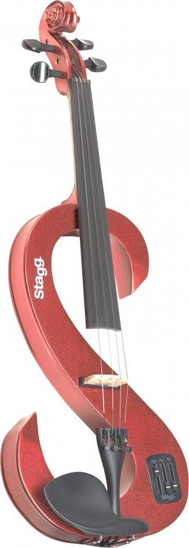 Stagg Silent Violin Set with Case - Black