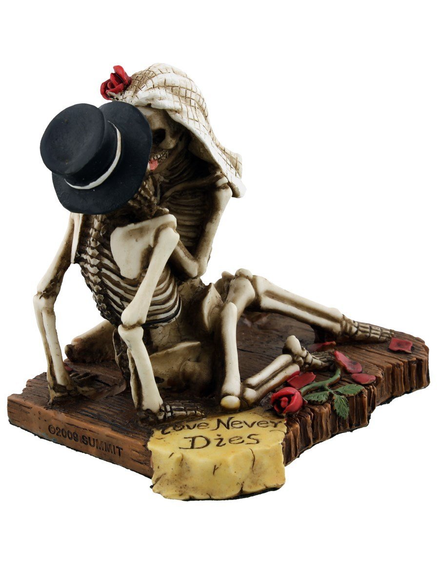 SUMMIT COLLECTION Love Never Dies Passionate Wedding Skeleton Couple Figurine, Resin Desk and Shelf Decoration