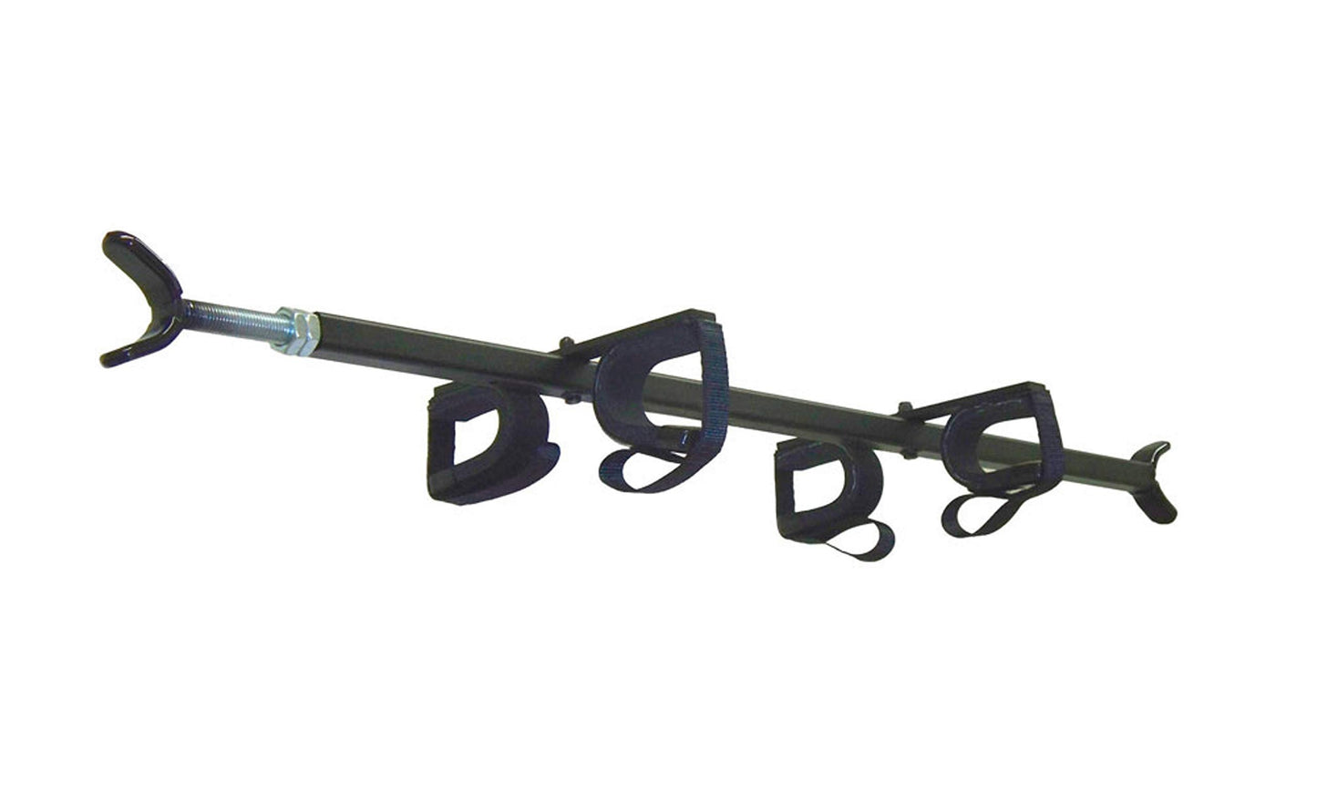 Great Day Quick-Draw Overhead Gun Rack - for UTVs with Different Roll Bar Depth/Width or Jeep Wrangler - Black Powder-Coated Finish - 2 Gun Model