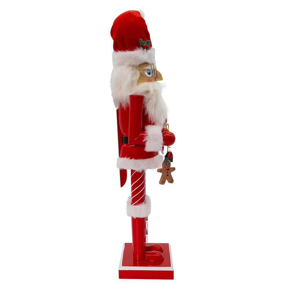 Kurt Adler 15-inch Wooden Santa Claus Nutcracker