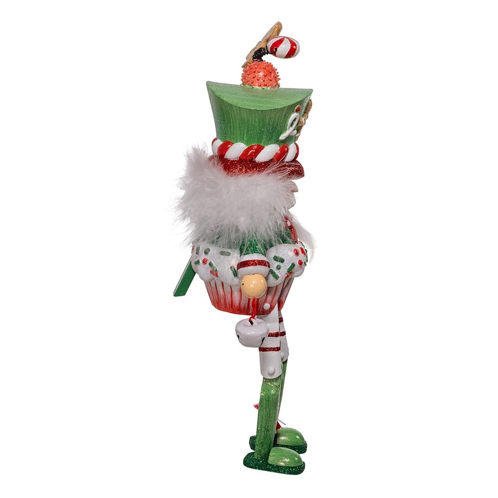 Kurt Adler 11-inch Hollywood Nutcrackers™ Sprinkles & Gingerbread Shelf Sitter Nutcracker, Green
