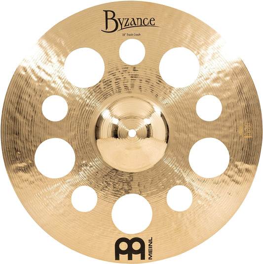 Meinl Cymbals Byzance 18" Brilliant Trash Crash — Made in Turkey — Hand Hammered B20 Bronze, 2-Year Warranty (B18TRC-B)