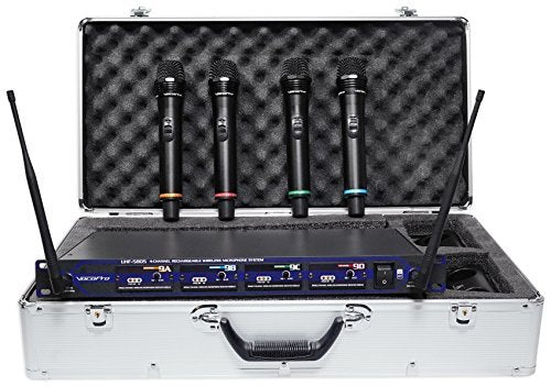Vocopro UHF58059 Rec 4 Ch Wrls Mic System