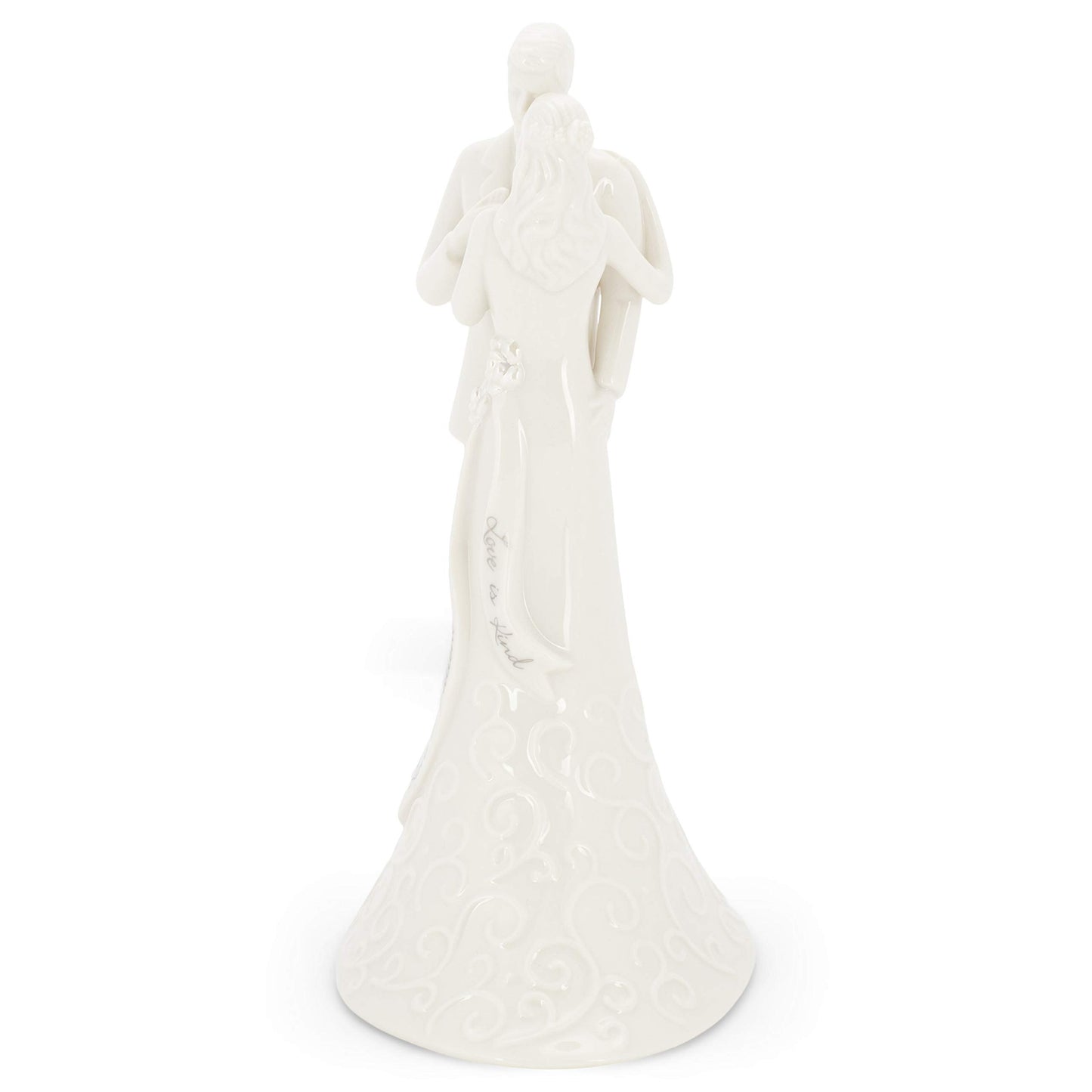 Roman 13226 Wedding Anniversary Cake Topper, 8.5-inch Height, White