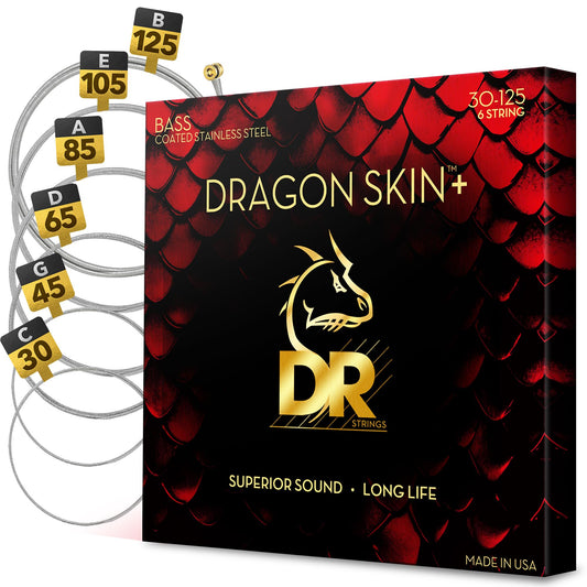DRAGON SKIN+ - Coated Stainless Steel Bass Strings