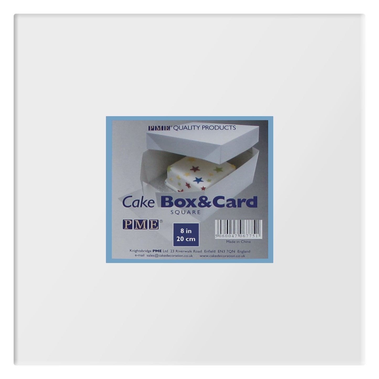 PME CBO800 Square Cake Box, 6-Inch