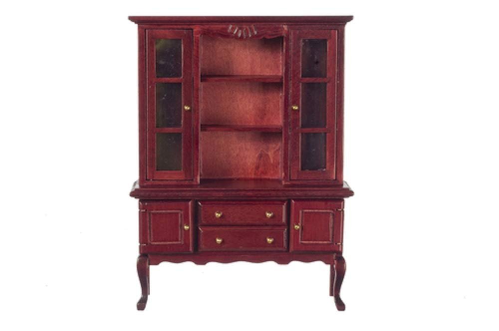 Town Square Miniatures Dolls House Miniature Dining Room Furniture Large Mahogany Queen Ann Dresser