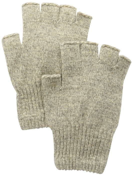 Fox River Men's Mid-Weight Fingerless Glove, Brown Tweed