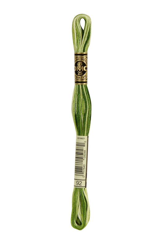 DMC Thread 6-Strand Embroidery Cotton 8.7 Yards Variegated Avocado 117-92 (12-Pack)