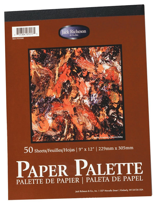 Jack Richeson 9-Inch-by-12-Inch Palette Paper Pad, 50-Sheet