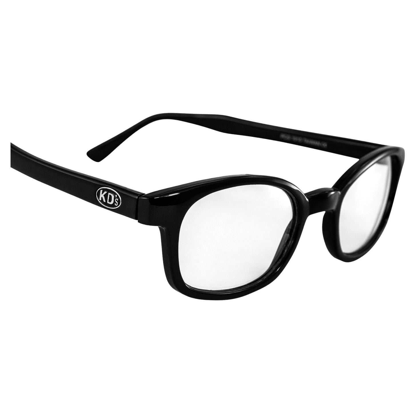 2 Pairs of Pacific Coast Sunglasses X-KD's Biker Sunglasses Black Frames with Clear & Smoke Lenses for Day & Night Protection
