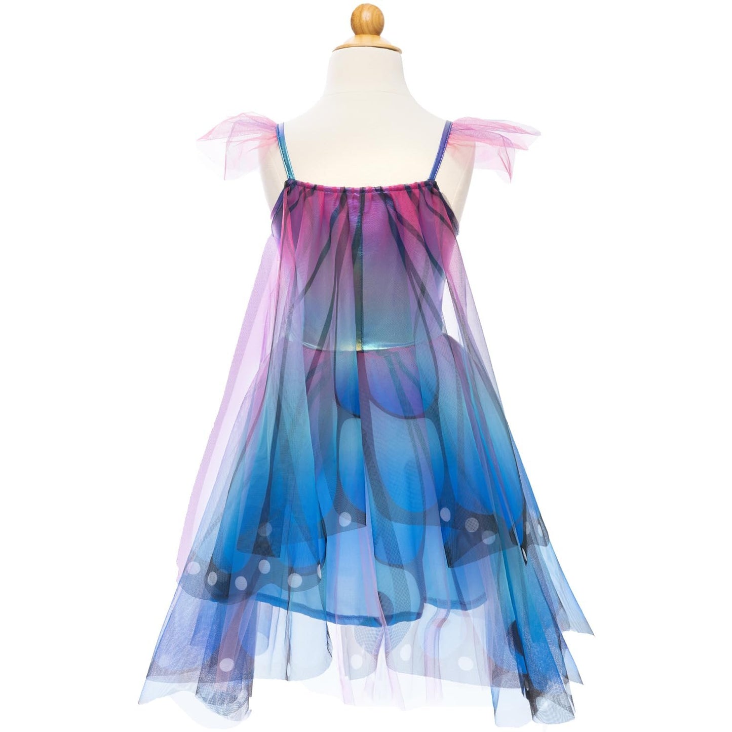 Creative Education Butterfly Twirl Dress & Wings Blue/Purple - Size 3-4 Imaginative Play for Ages 3 to 4