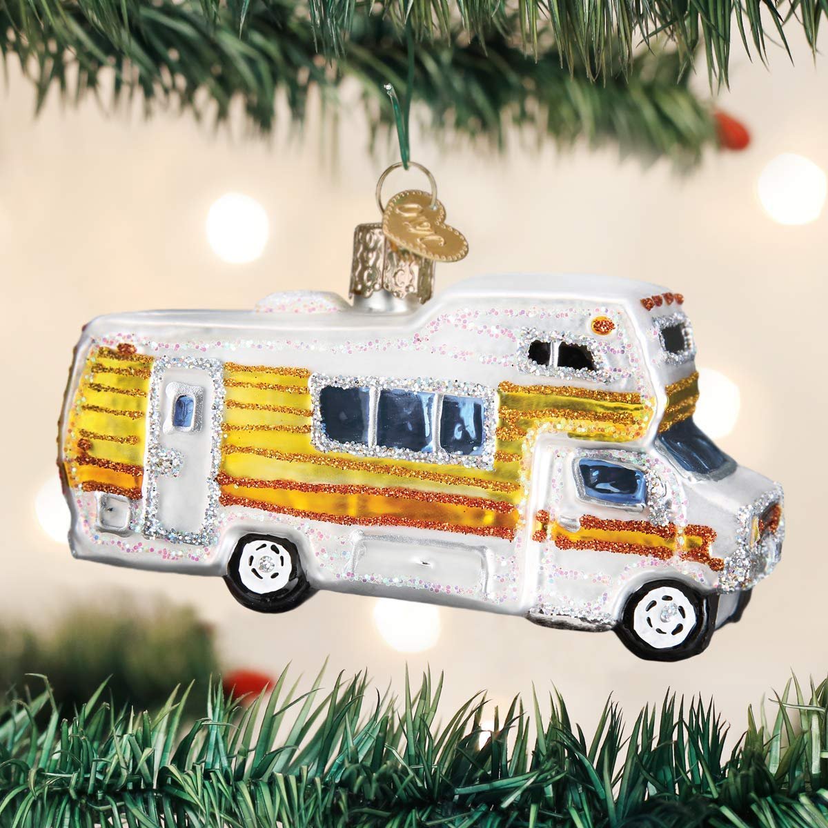 Old World Christmas Ornaments: Camping Outdoor Collection Glass Blown Ornaments for Christmas Tree, Motorhome