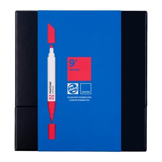 Royal Talens Pantone Dual Tip Markers - Primary, Set of 9