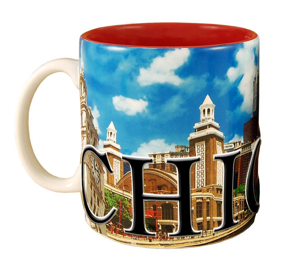 Americaware Chicago 18 oz Color Relief Coffee Mug