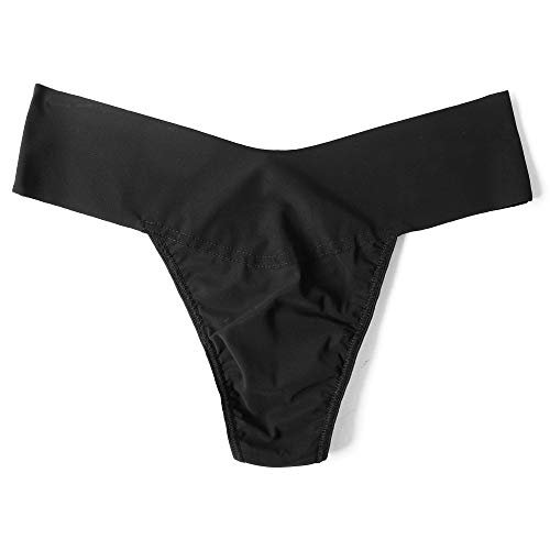 hanky panky - BreatheSoft Natural Rise Thongs for Women | Comfortable Everyday Lingerie Panties | Sizes (XS-XL) | 3 pack