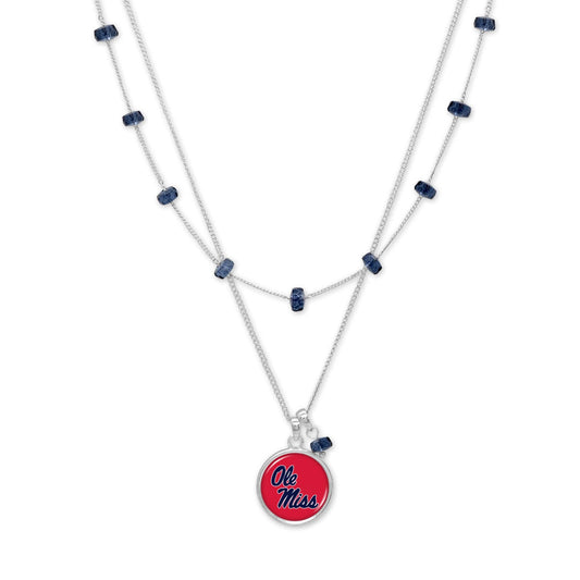 From the Heart Ole Miss Rebels Ivy Necklace Silver Chain Jewelry Gift