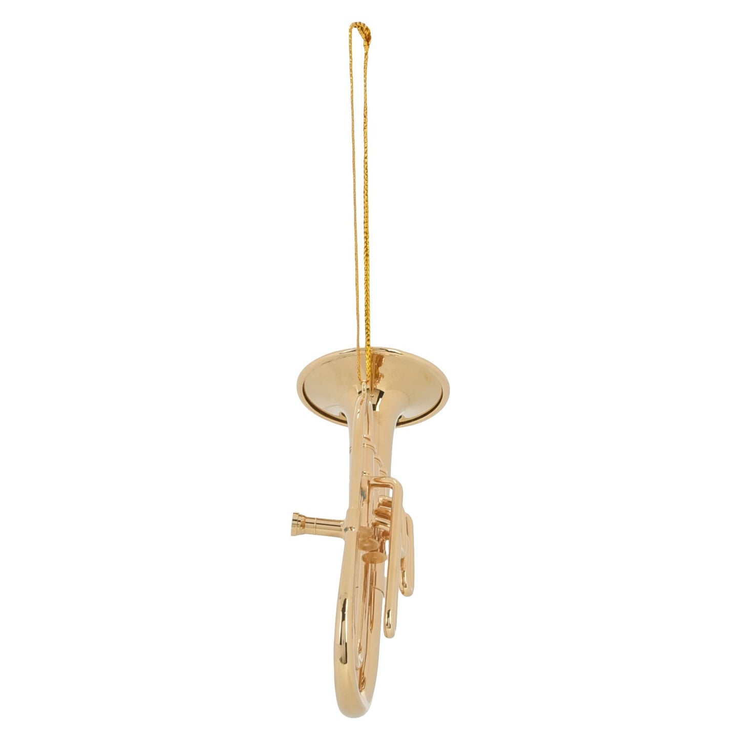 Broadway Gifts Co Gold Tone Tuba Instrument 4 inch Brass Hanging Ornament