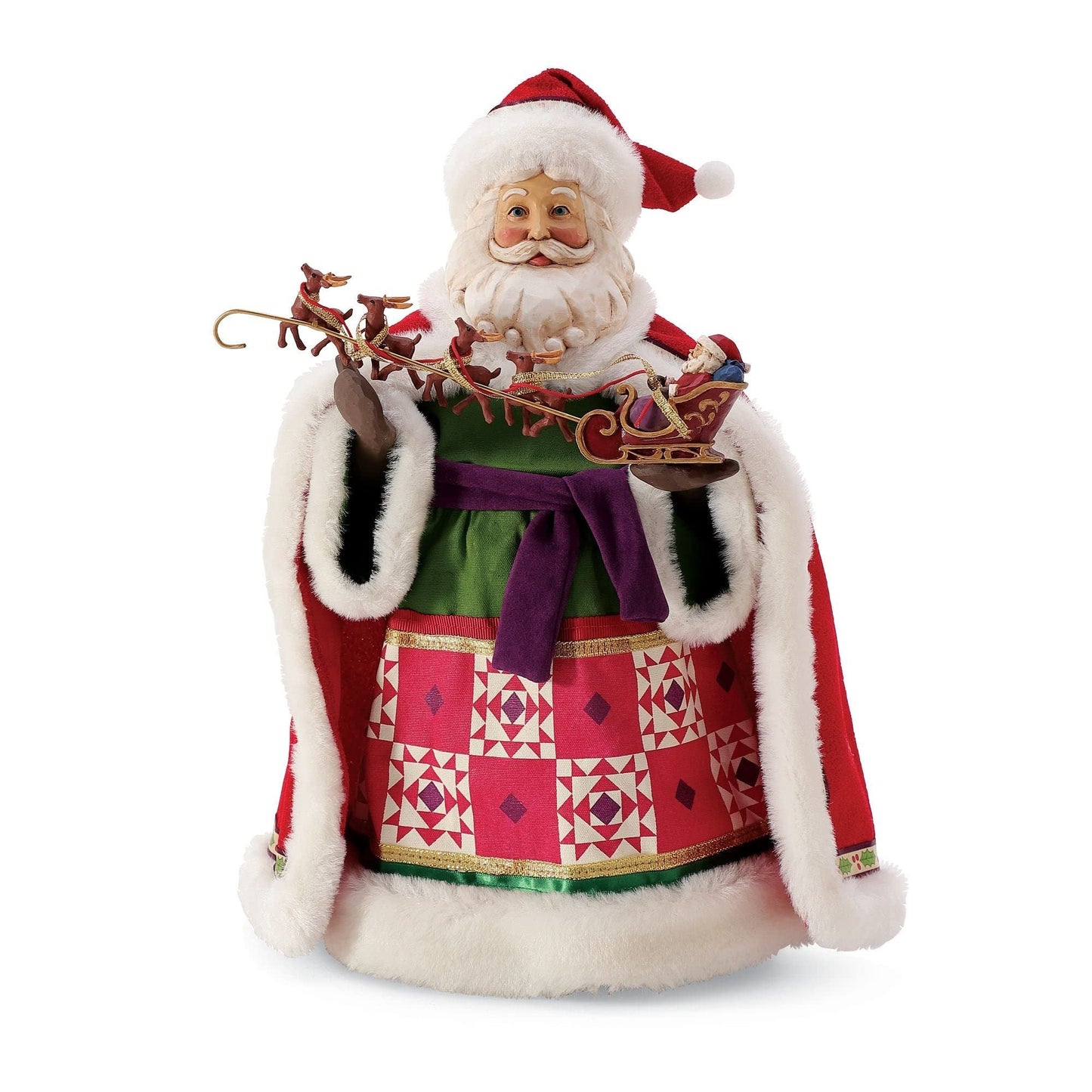 Department 56 Possible Dreams Jim Shore Santa Little Old Driver Limited Edition Figurine, 12 Inch, Multicolor