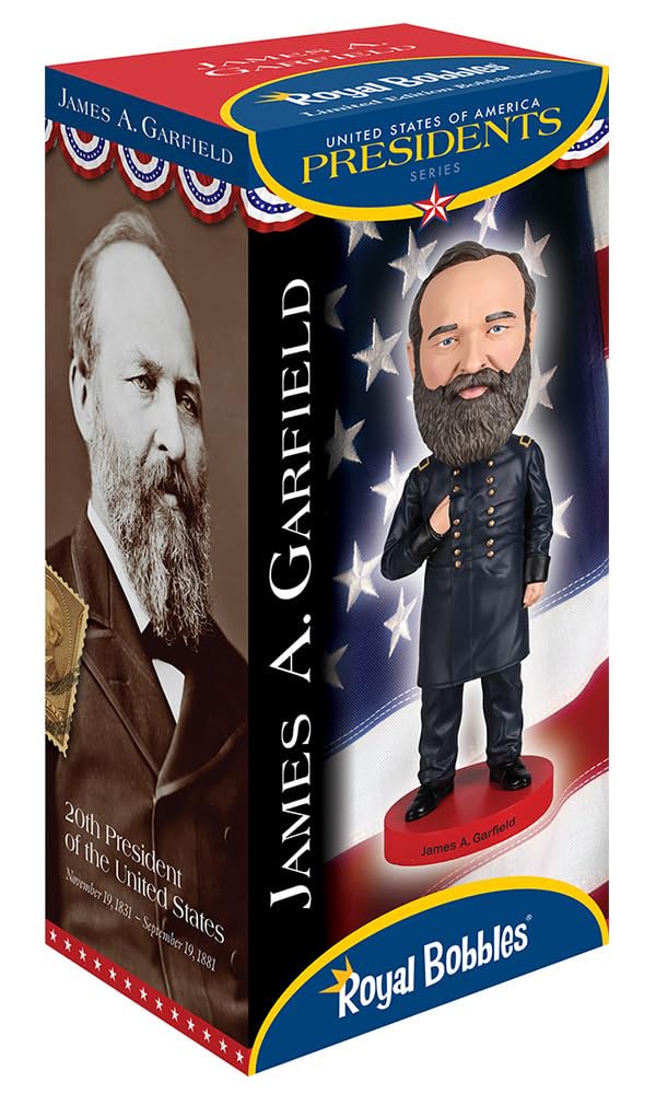 Royal Bobbles James Garfield 20th President of The United States Collectible Bobblehead Statue