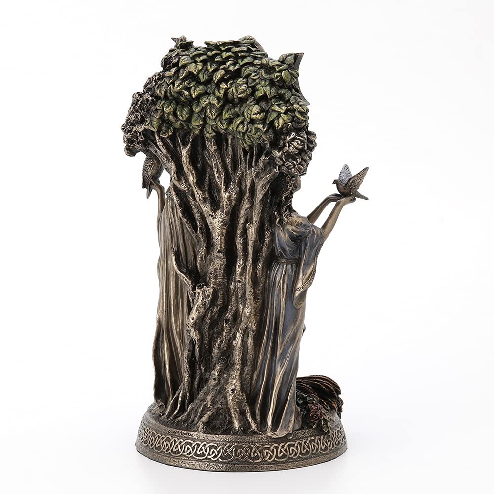 Veronese Resin Statues Danu Irish Triple Goddess of The Tuatha De Danann Statue 6 X 10.5 X 5 Inches