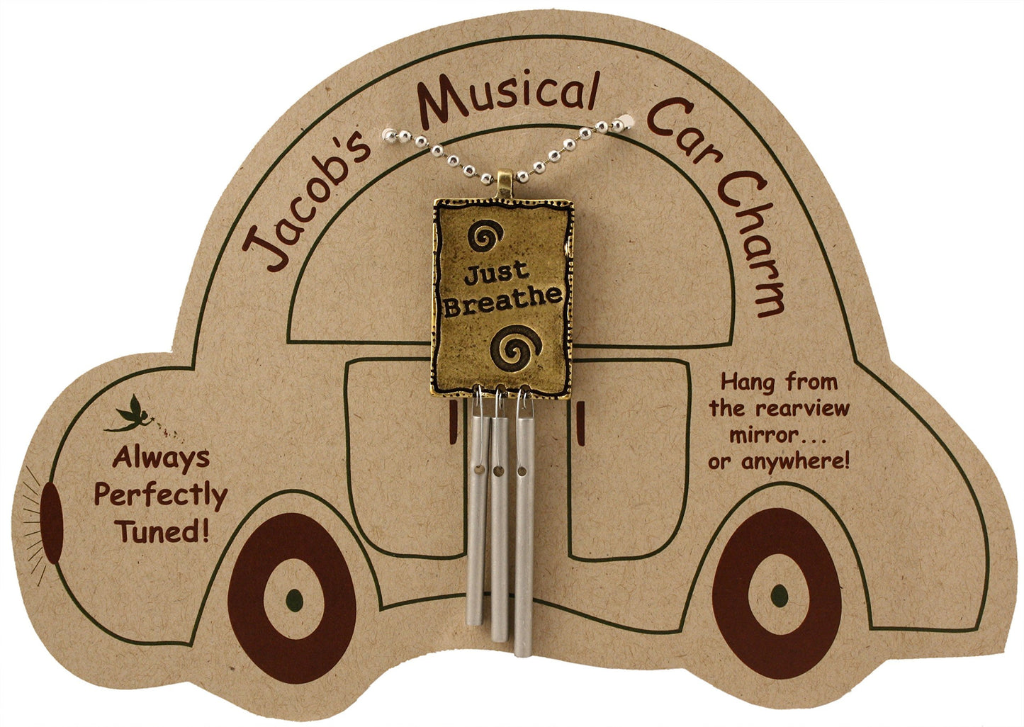 Jacob's Musical Car Charm, Just Breathe, Mini Wind Chime