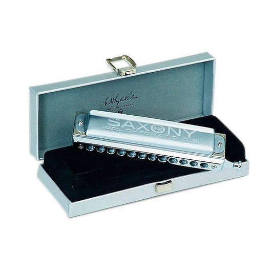 SAXONY Chromatic Harmonica, Matte, Key of C