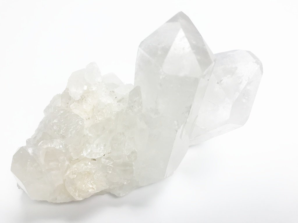 Zentron Crystal Collection Large Clear Quartz Point Cluster Geode Crystal Piece